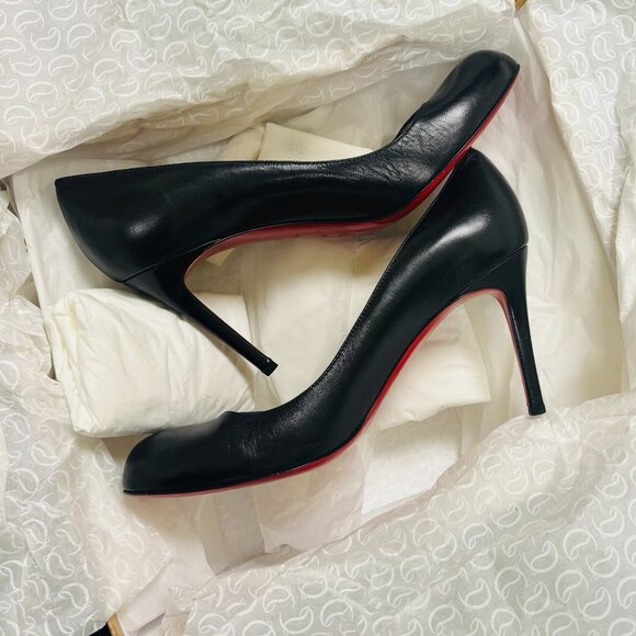 Christian Louboutin Black and Red Women's Shoes - Picture 6 of 10